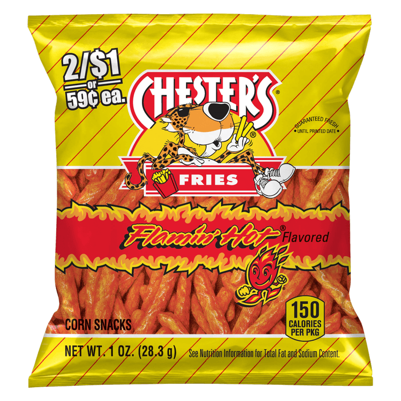CHESTER'S - FLAMIN HOT FRIES 1OZ