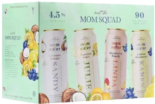 MOM WATER - VARIETY PK 12OZ 8PK CN (MOM SQD)