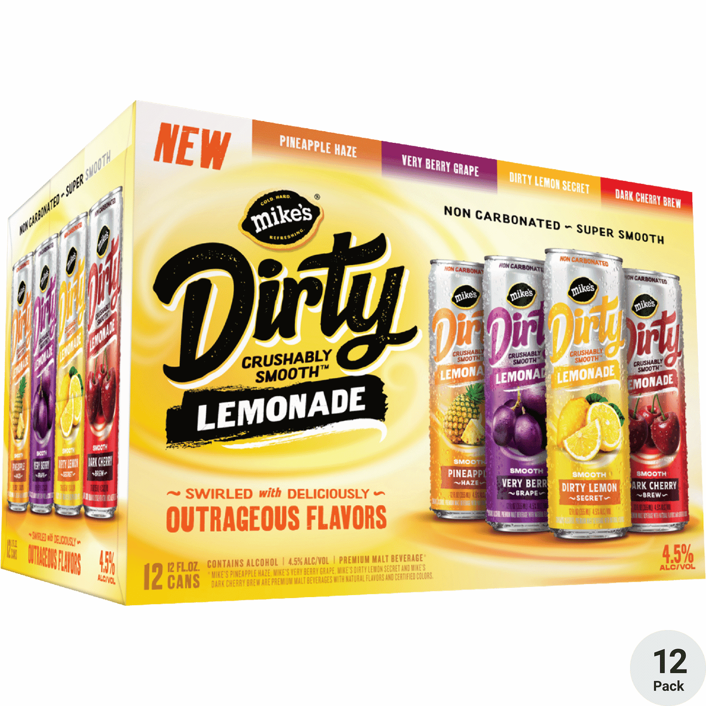 MIKE'S HARD DIRTY LEMONADE VARIETY 12OZ 12PK CN