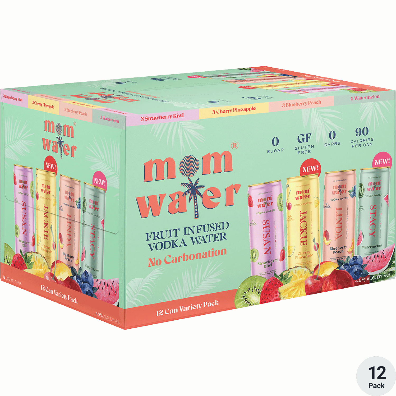 MOM WATER- VARIETY PK 12OZ 12PK CN