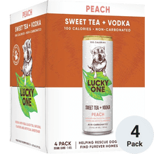 LUCKY ONE - TEA PEACH 4PK CN