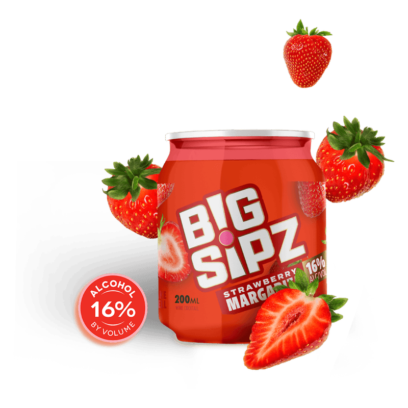 BIG SIPZ - STRAWBERRY MARG 200ML