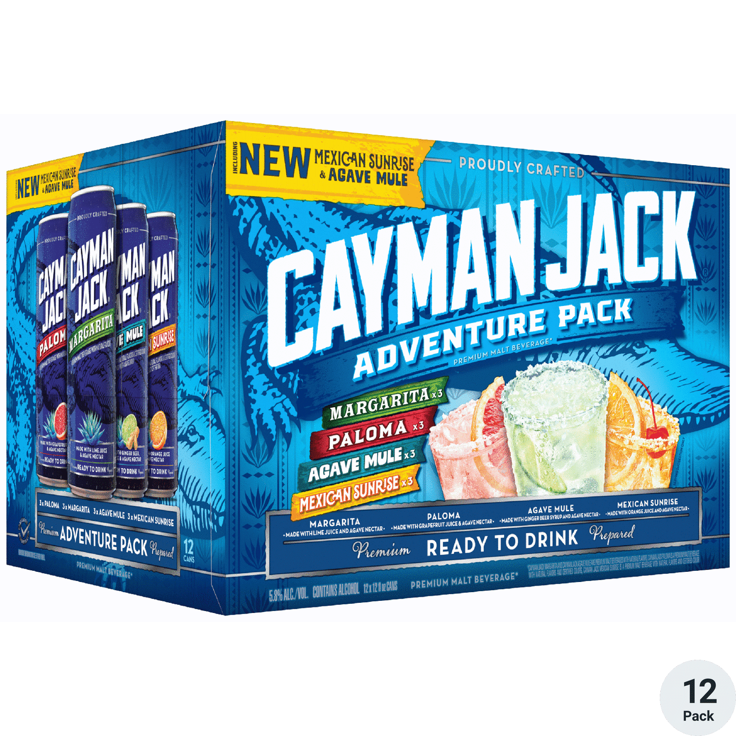 CAYMAN JACK - ADVENTURE PK 12OZ 12PK CN