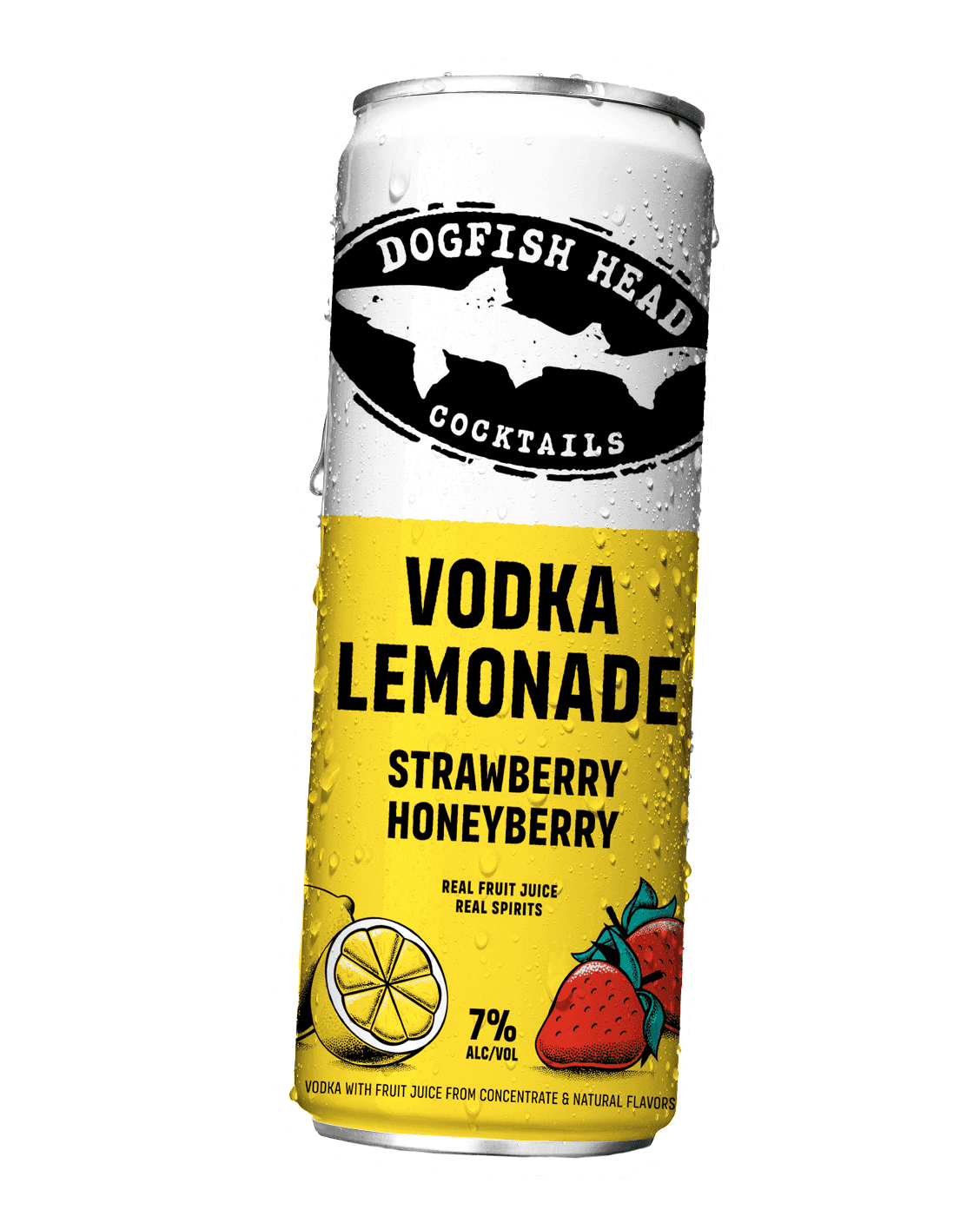 DOGFISH HEAD COCKTAILS - STRAWBERRY HONEYBERRY VODKA LEMONADE 12OZ 4PK CN